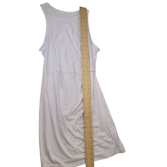 Women's  Knot Dress White Knot Mini Jersey Knit, Size Large - Picture 7 of 8